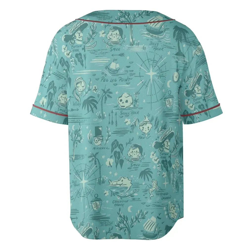 Forever Neverland Peter Pan Unisex Baseball Jersey - 4