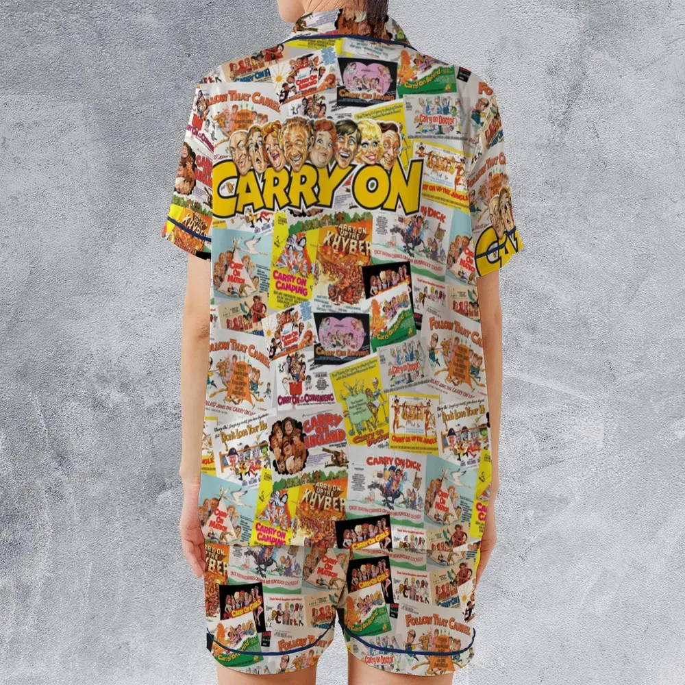Carry On Forever Satin Short-Sleeve Pajamas Set - 2