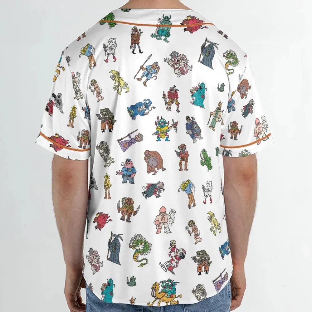 Characters Of Scumby Unisex Baseball Jersey - 2