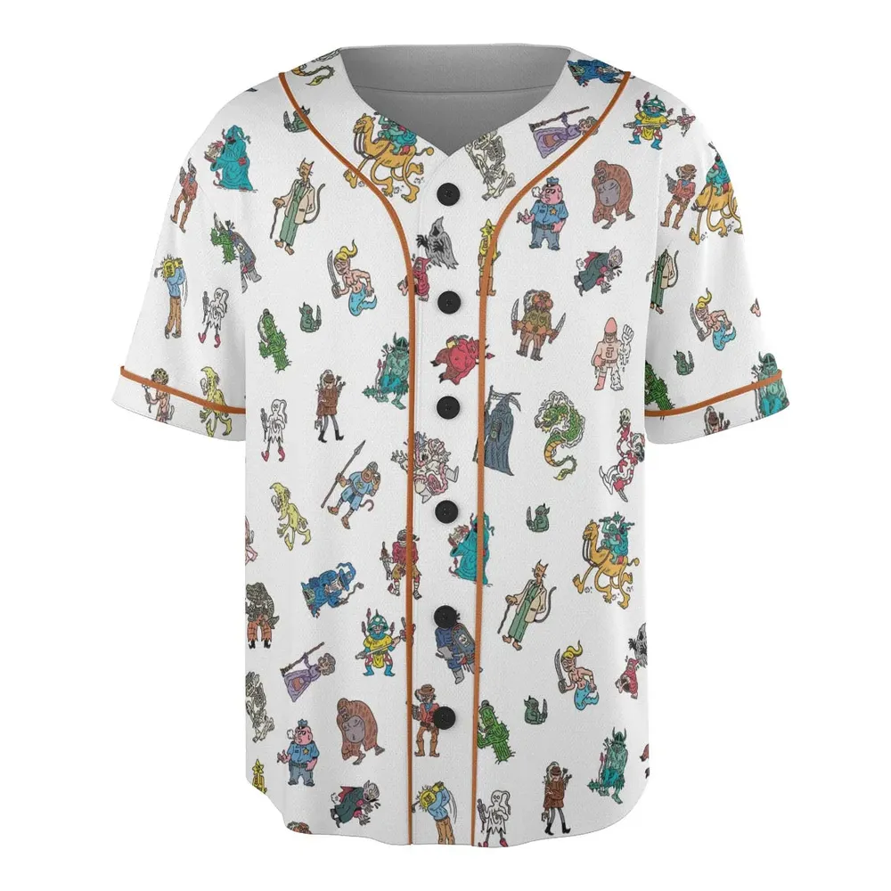 Characters Of Scumby Unisex Baseball Jersey - 3