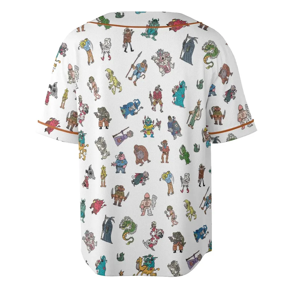 Characters Of Scumby Unisex Baseball Jersey - 4