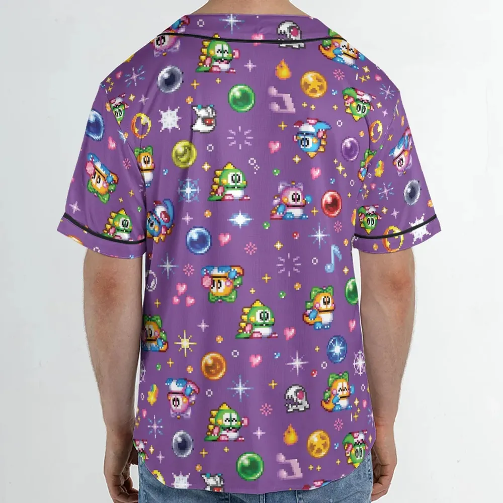 Bubble Bobble Classic Unisex Baseball Jersey - 2