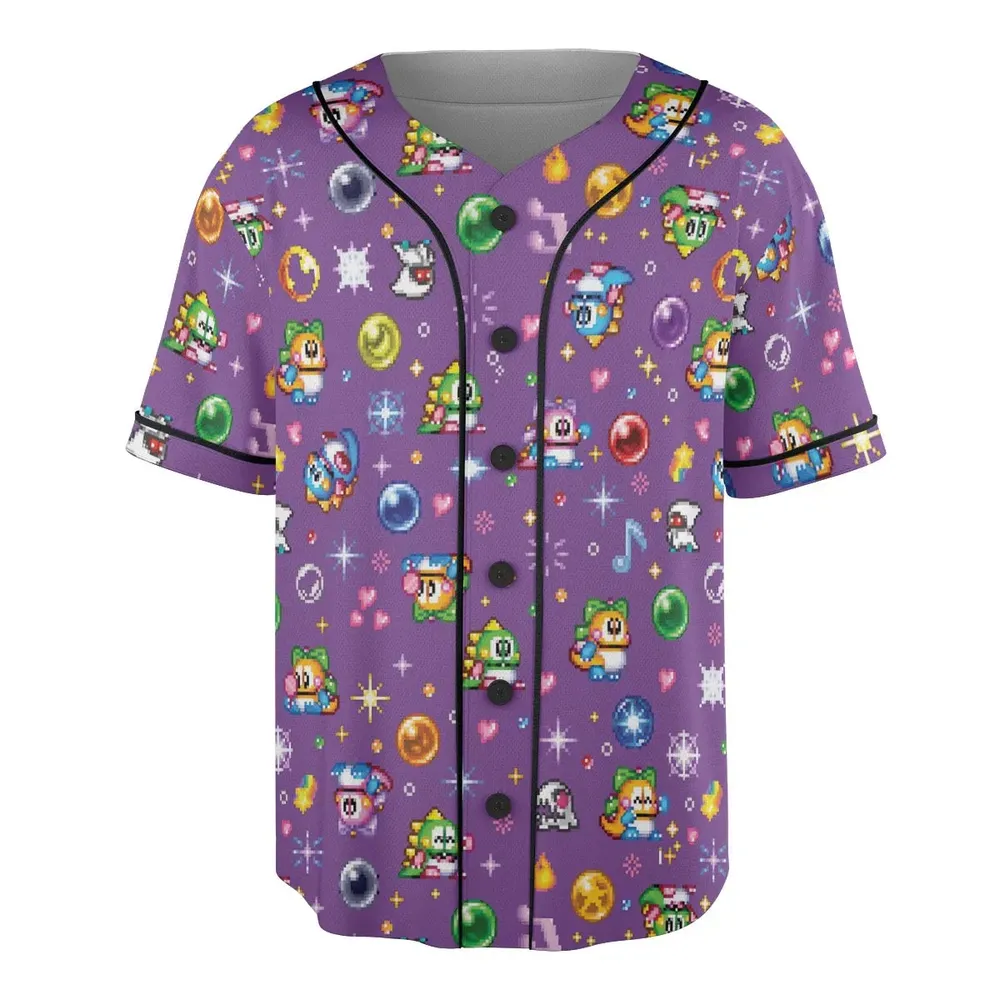 Bubble Bobble Classic Unisex Baseball Jersey - 3