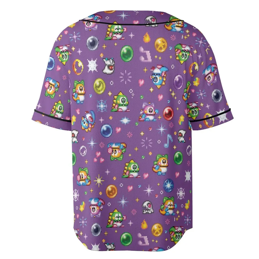 Bubble Bobble Classic Unisex Baseball Jersey - 4