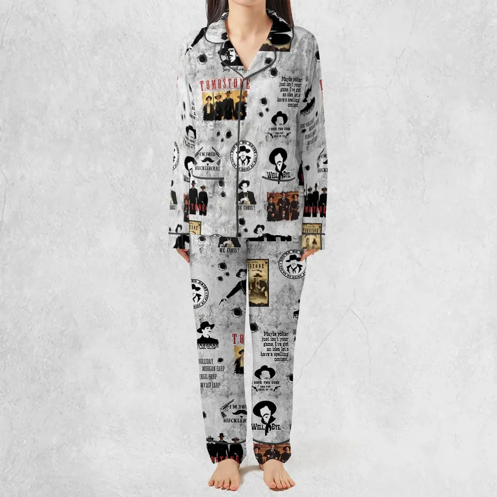 Classic Western Tombstone Pajamas Set - 2