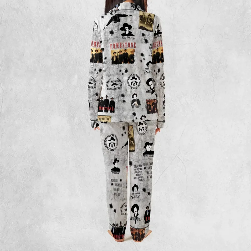 Classic Western Tombstone Pajamas Set - 3