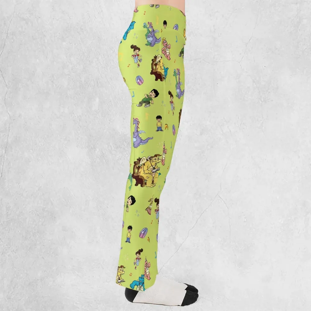 Dragontales Characters Flare Leggings - 2