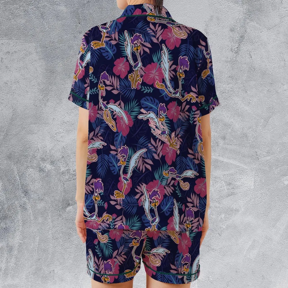 The Road Runner Satin Short-Sleeve Pajamas Set - 2