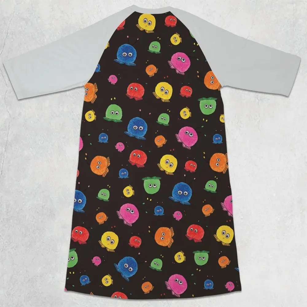 Vintage Fur Toys Weepuls 3/4 Sleeve Raglan Dress - 2