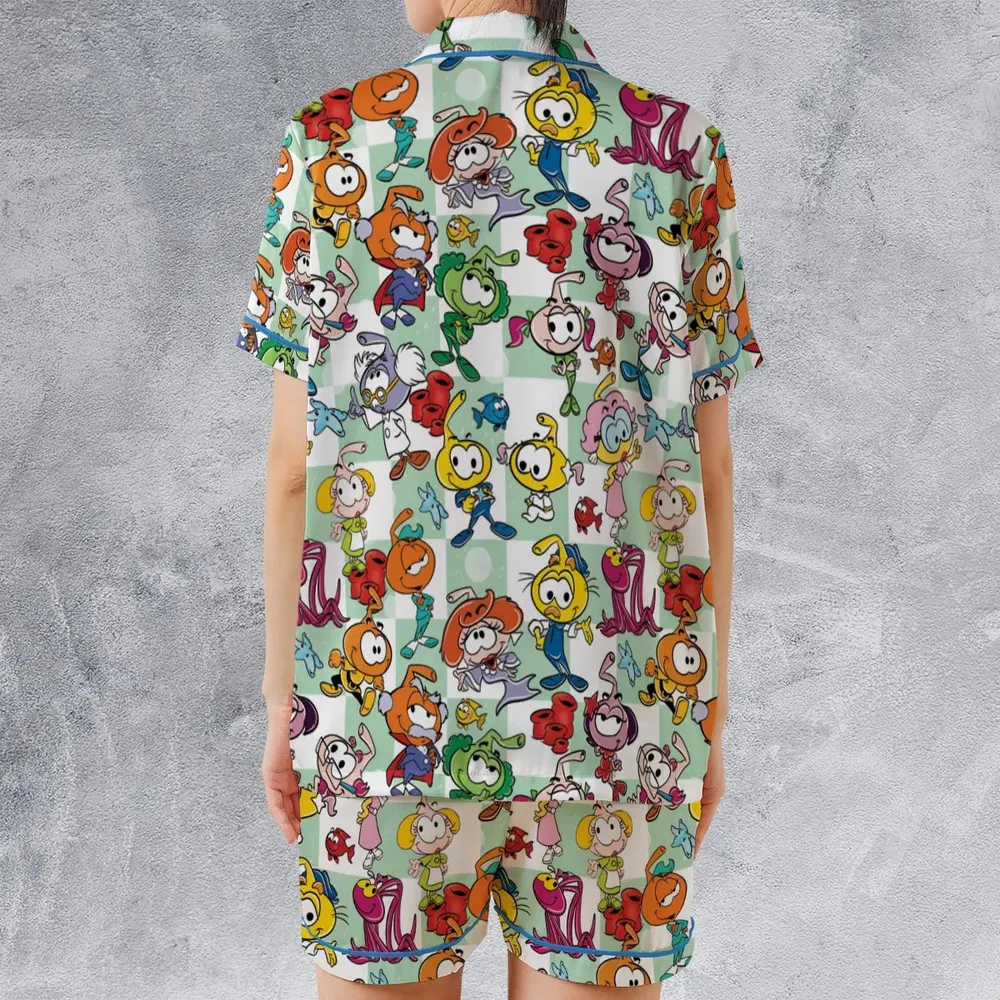 Snork Seamless Satin Short-Sleeve Pajamas Set - 2