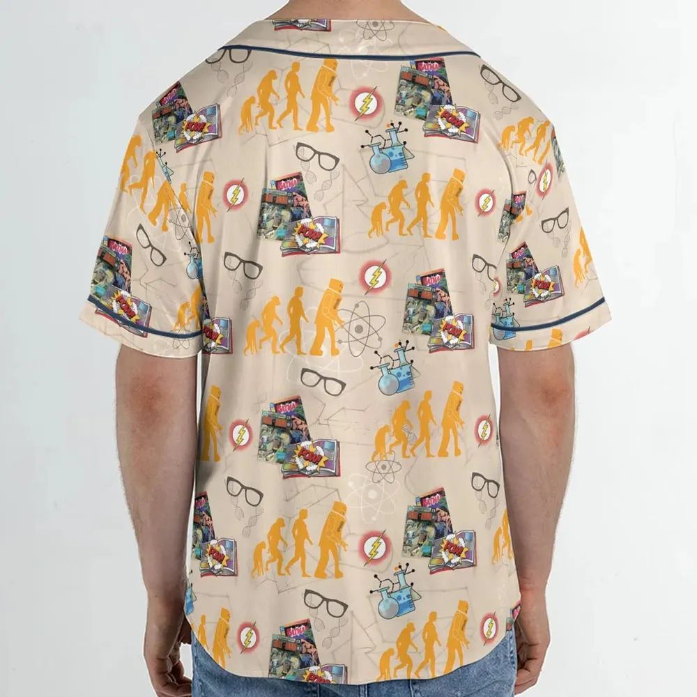 Geek Alert The Big Bang Theory Unisex Baseball Jersey - 2