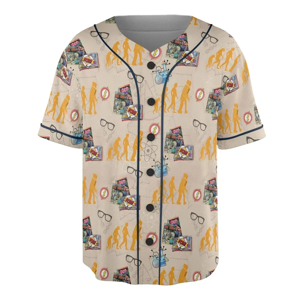 Geek Alert The Big Bang Theory Unisex Baseball Jersey - 3