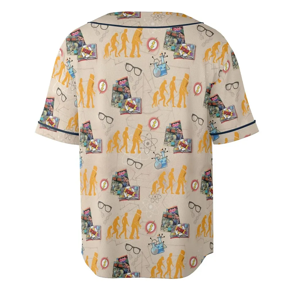 Geek Alert The Big Bang Theory Unisex Baseball Jersey - 4