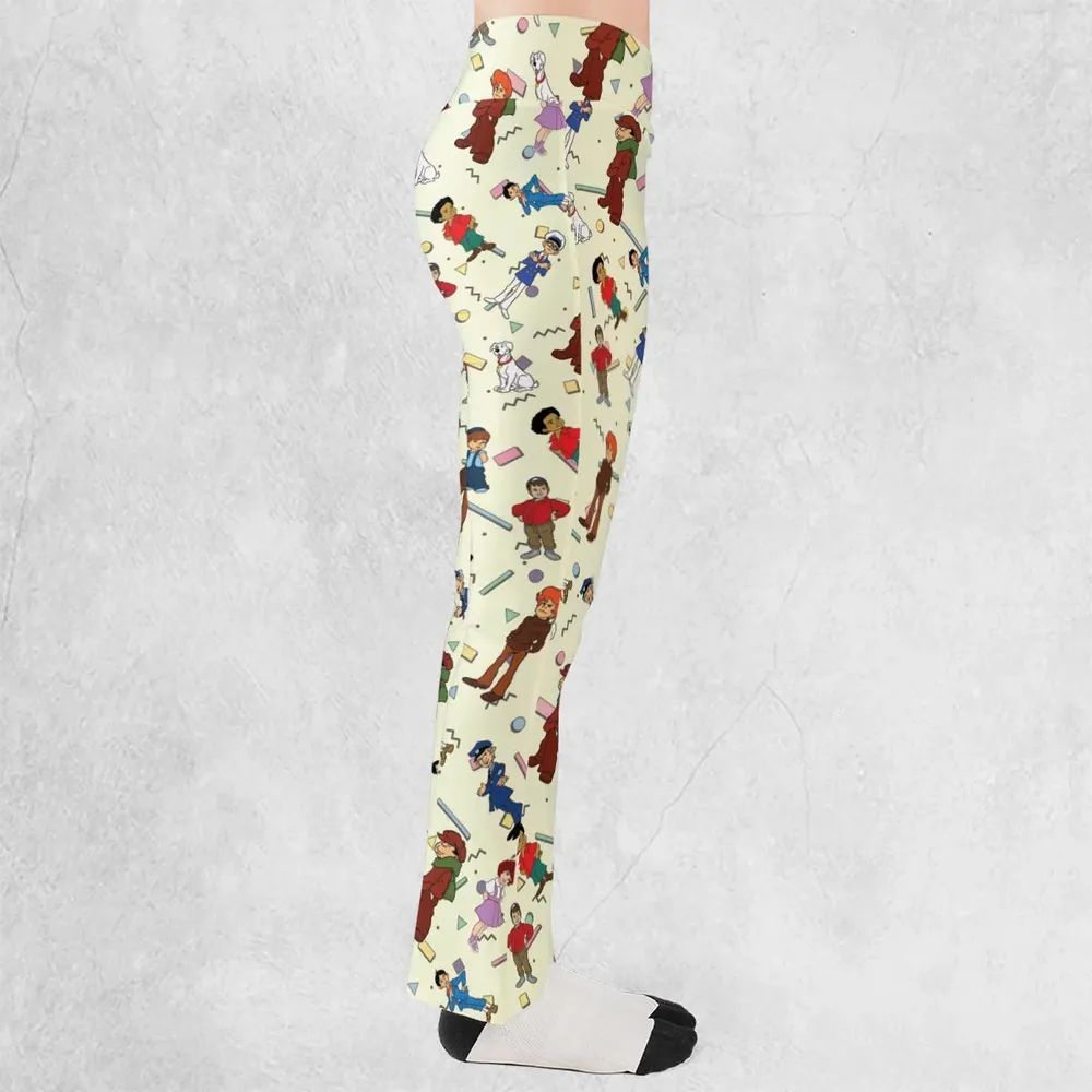 The Little Rascals Cartoon Characters Flare Leggings - 2