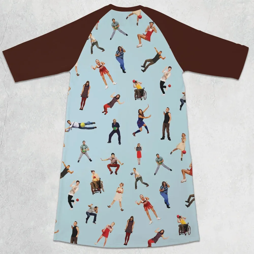 Team New Directions Glee 3/4 Sleeve Raglan Dress - 2