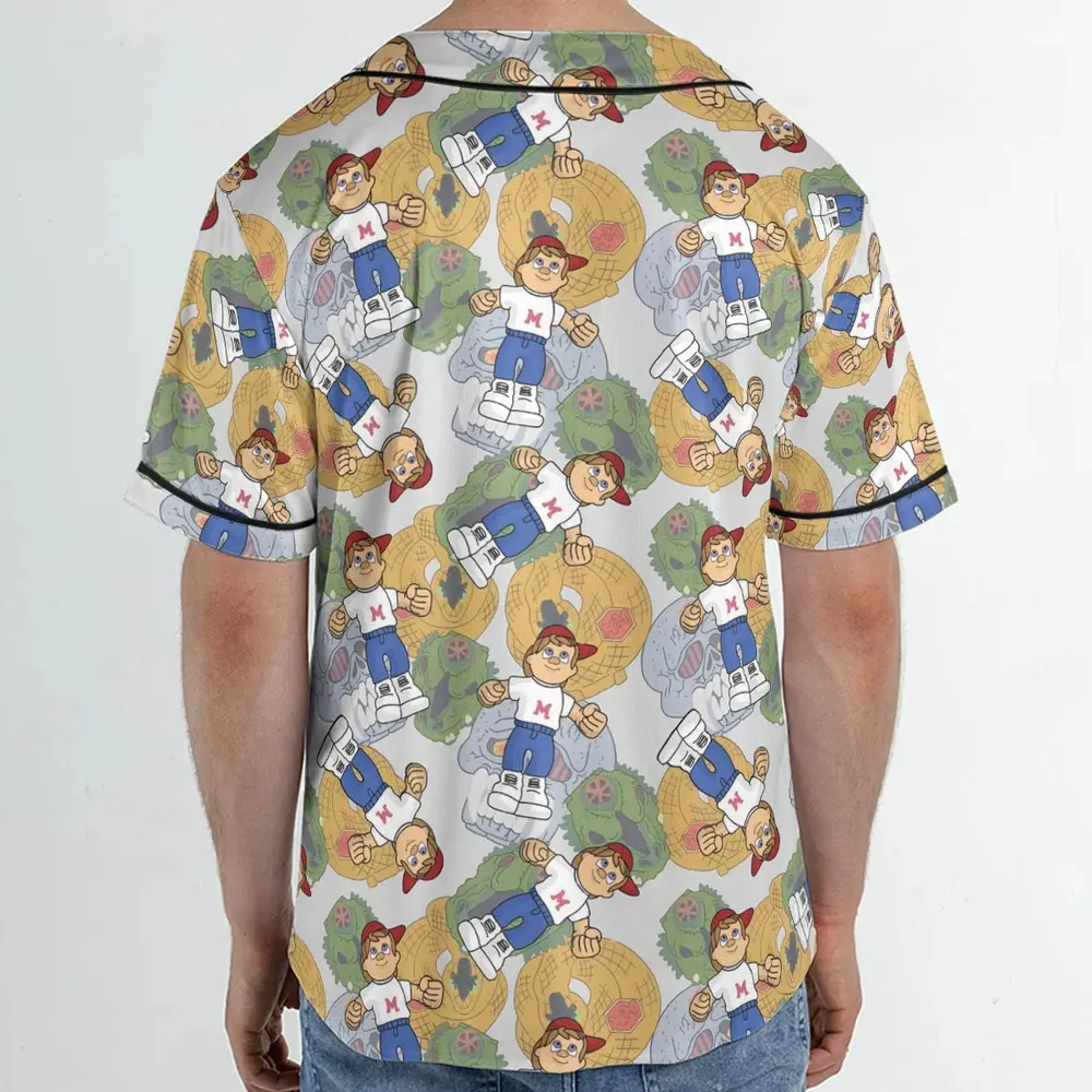 Mighty Max Monster Unisex Baseball Jersey - 2