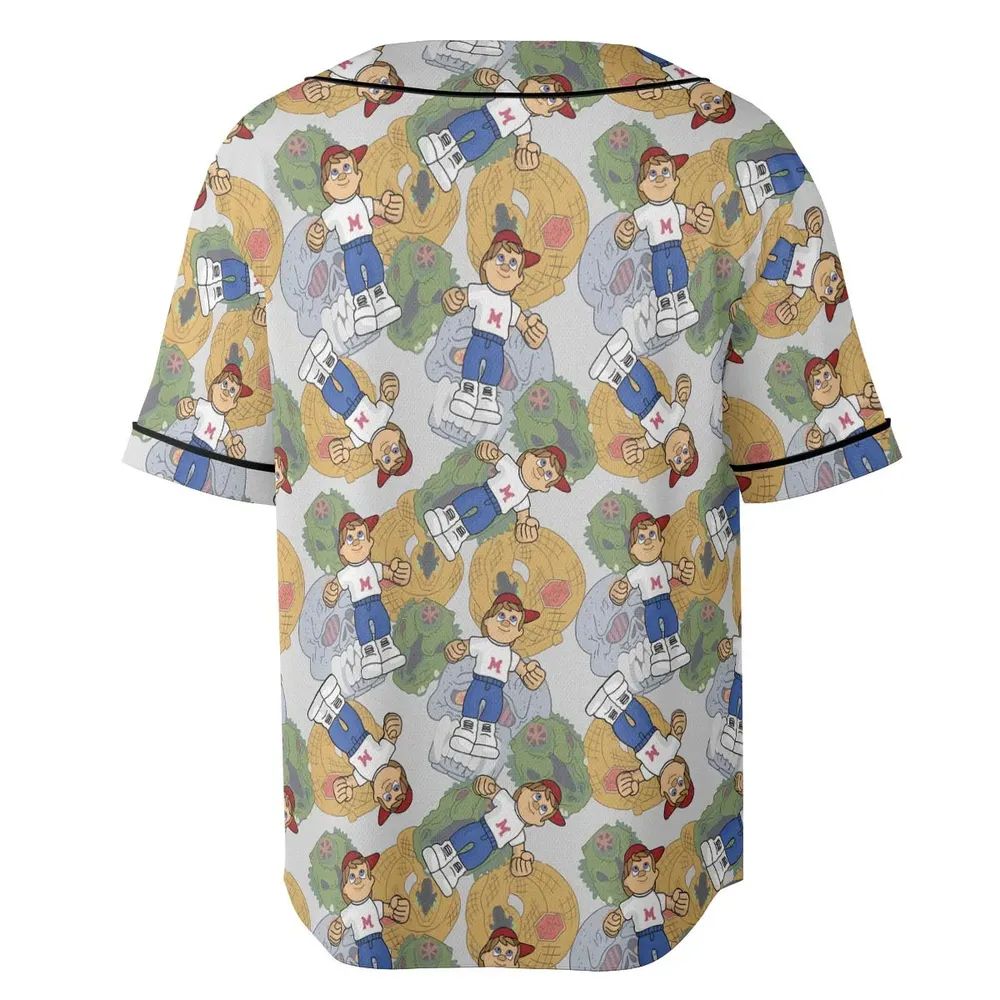 Mighty Max Monster Unisex Baseball Jersey - 4
