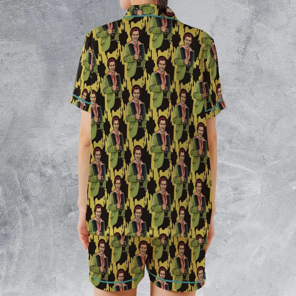 Bittman Drip Bobby Bittman Satin Short-Sleeve Pajamas Set - 2