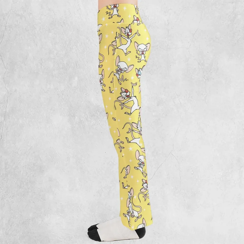 Lab Style Pinky and the Brain Flare Leggings - 3