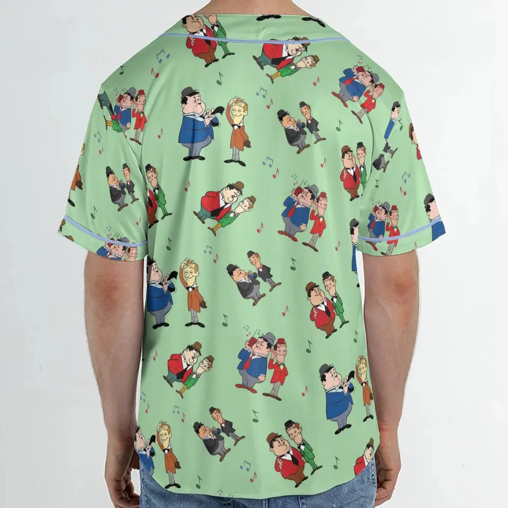 Another Fine Mess Laurel And Hardy Unisex Baseball Jersey - 2