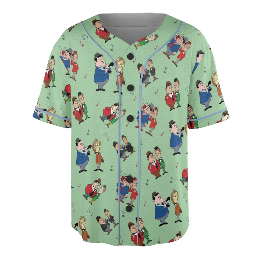 Another Fine Mess Laurel And Hardy Unisex Baseball Jersey - 3