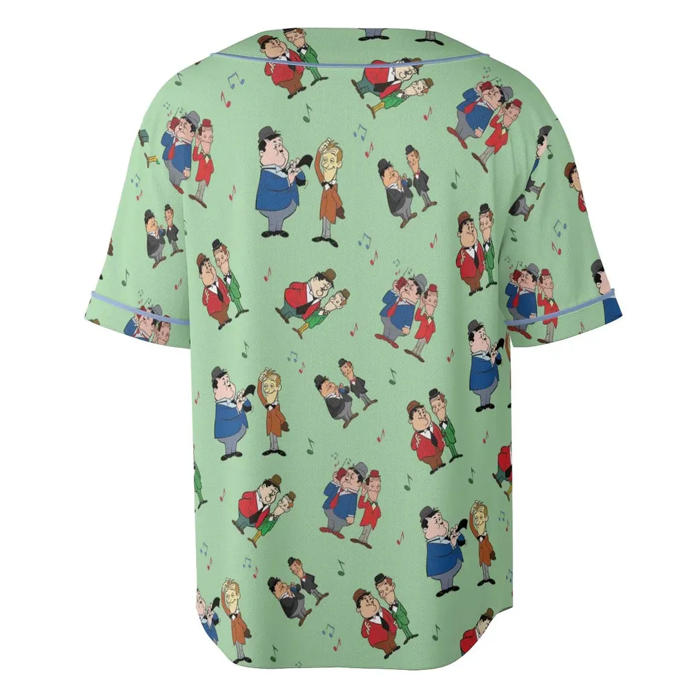 Another Fine Mess Laurel And Hardy Unisex Baseball Jersey - 4