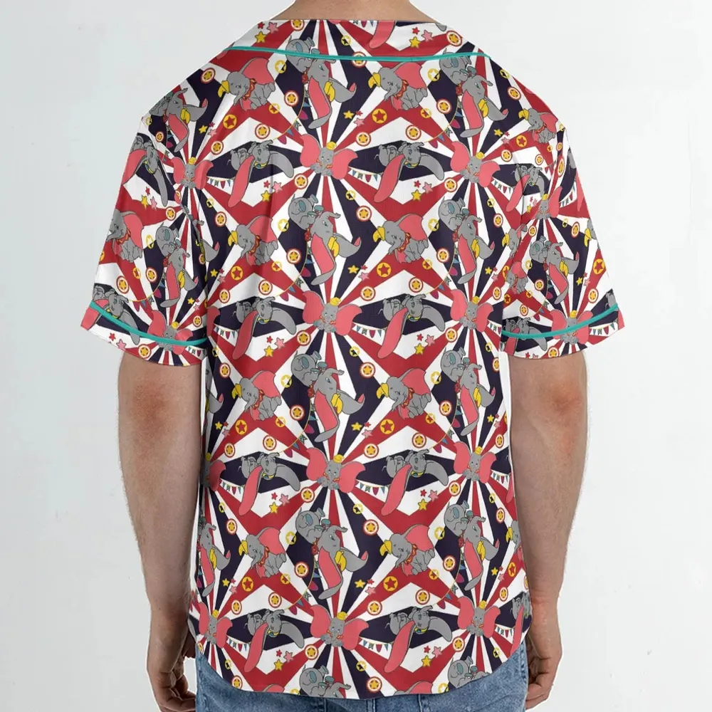 Dumbo's Circus Unisex Baseball Jersey - 2