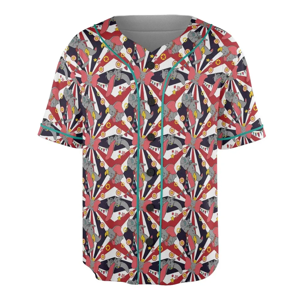 Dumbo's Circus Unisex Baseball Jersey - 3