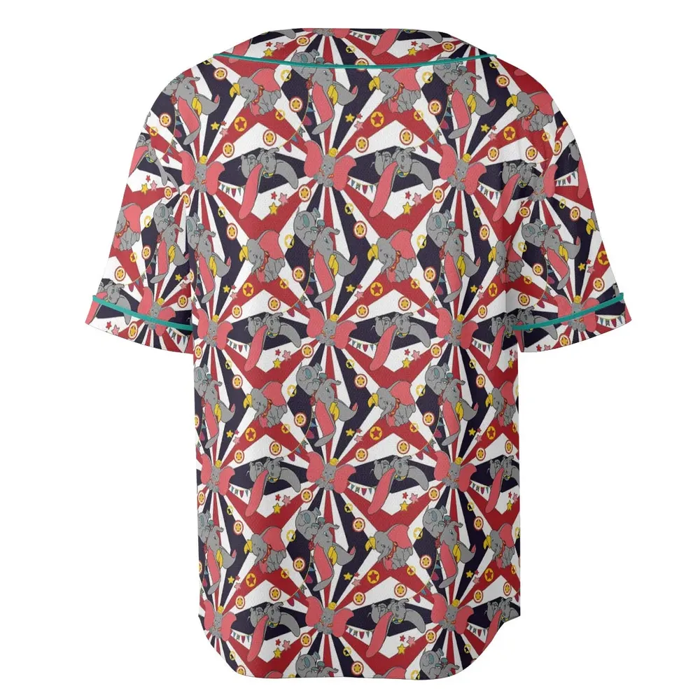 Dumbo's Circus Unisex Baseball Jersey - 4