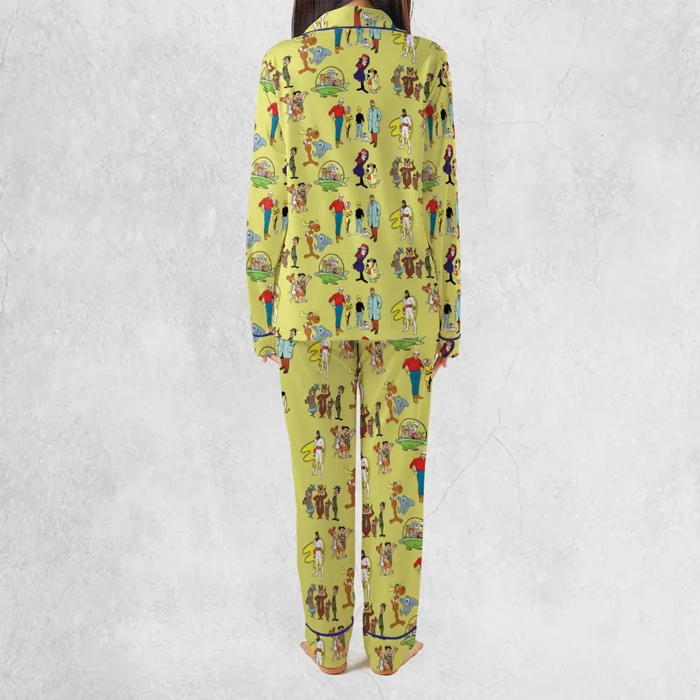 60s Cartoon Characters Pajamas Set - 3