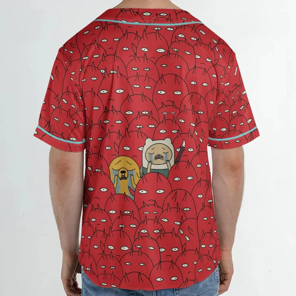 At Hell Adventure Time Unisex Baseball Jersey - 2