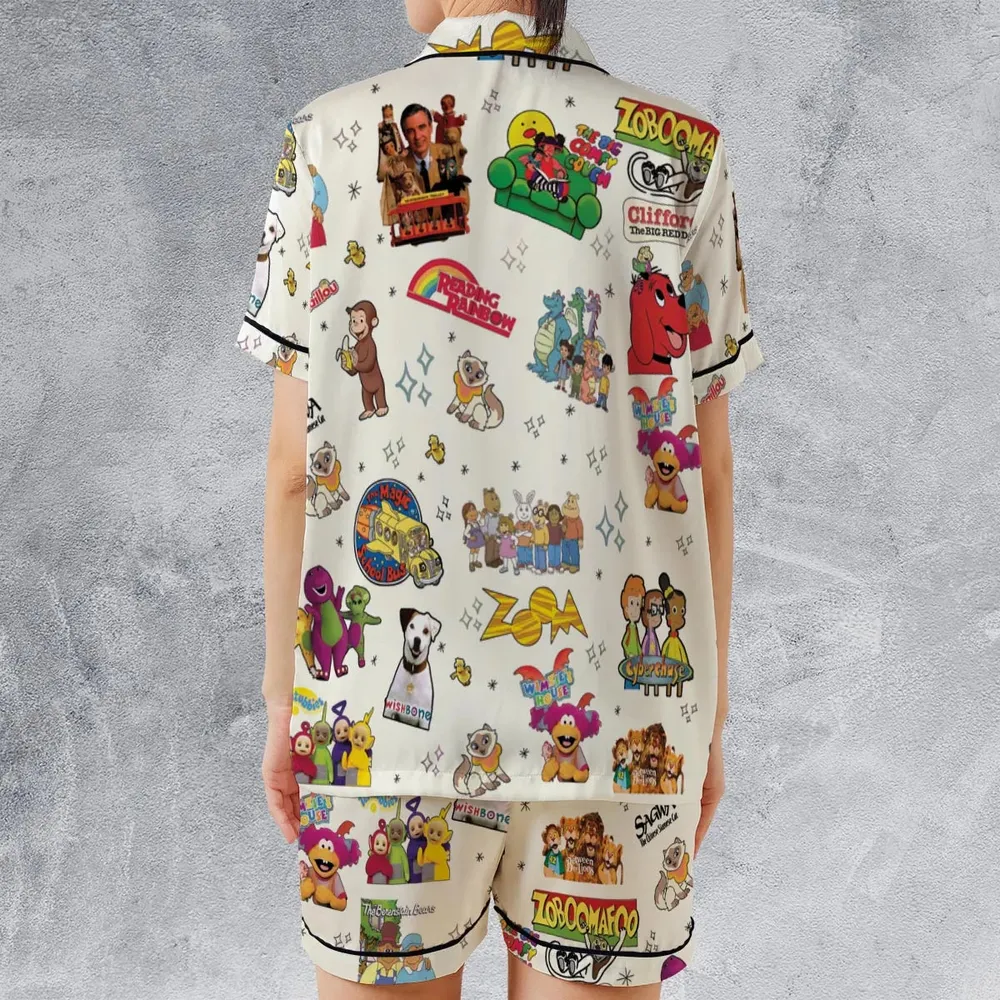 If You Were A PBS Kid Satin Short-Sleeve Pajamas Set - 2
