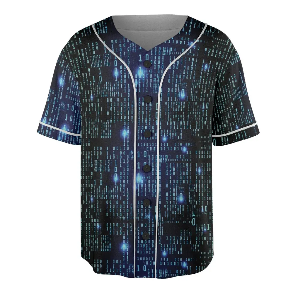 Binary Vibes Unisex Baseball Jersey - 3
