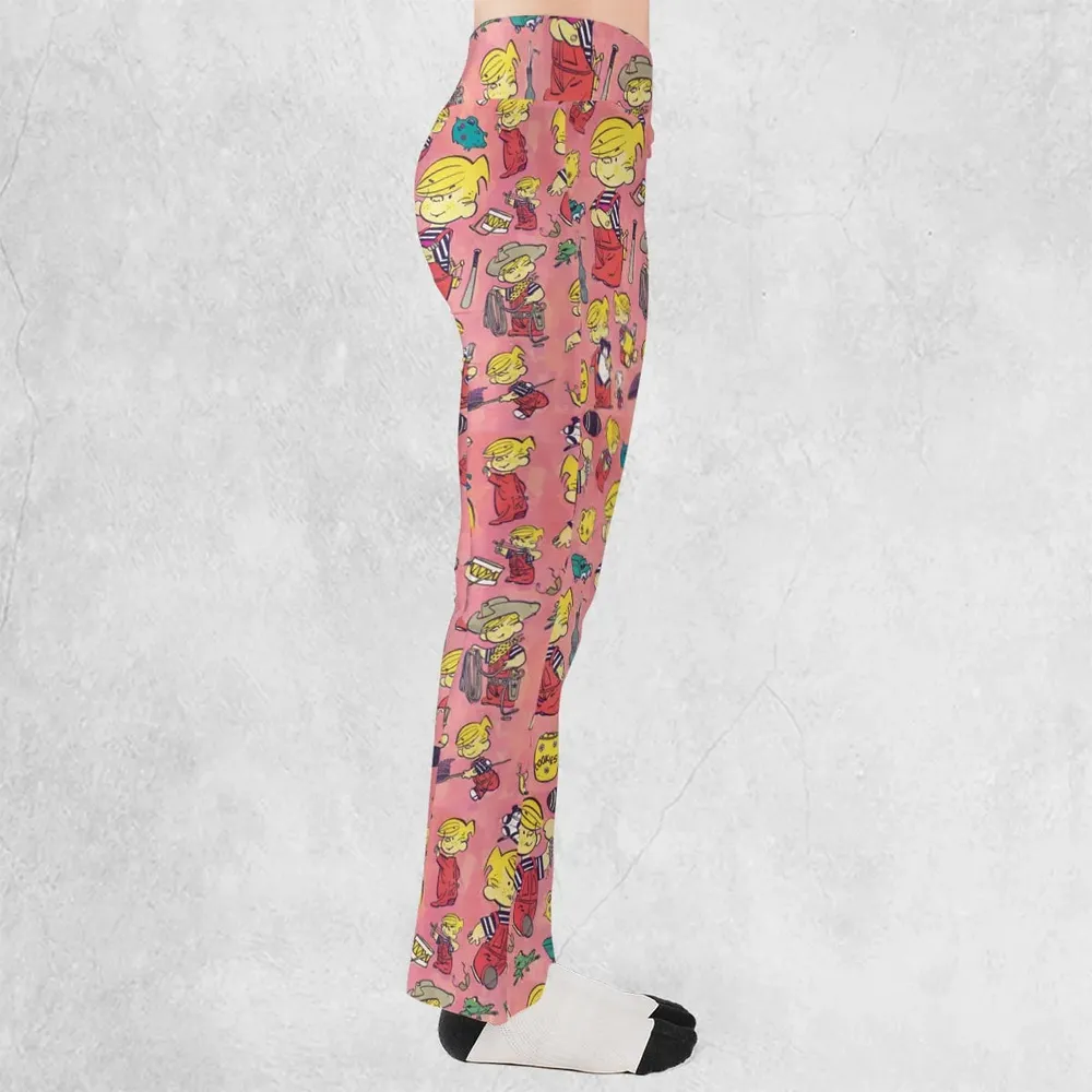 Just Pretend I'm Listening Dennis The Menace Flare Leggings - 2