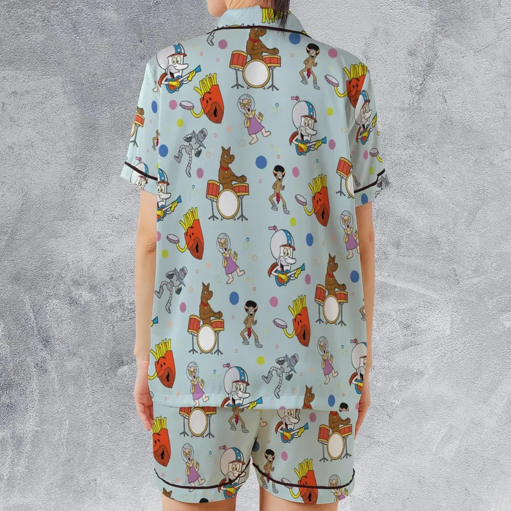 Aqua Unit Patrol Squad Team Satin Short-Sleeve Pajamas Set - 2