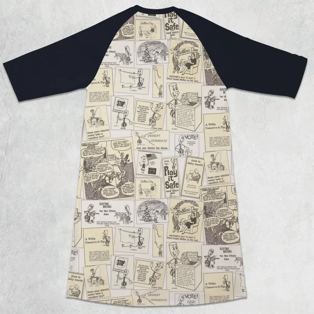 Willie Wiredhand 3/4 Sleeve Raglan Dress - 2