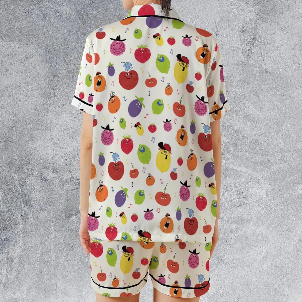 Drink Mix Pillsbury's Funny Face Satin Short-Sleeve Pajamas Set - 2