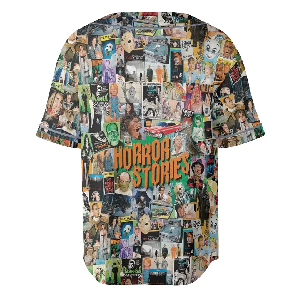 Horror Stories Unisex Baseball Jersey - 4