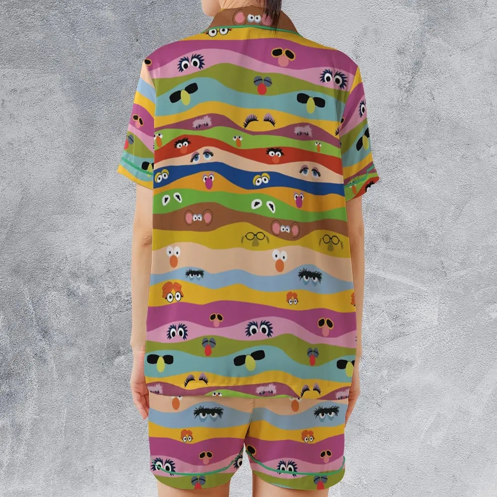 Eyes On Us The Muppet Show Satin Short-Sleeve Pajamas Set - 2