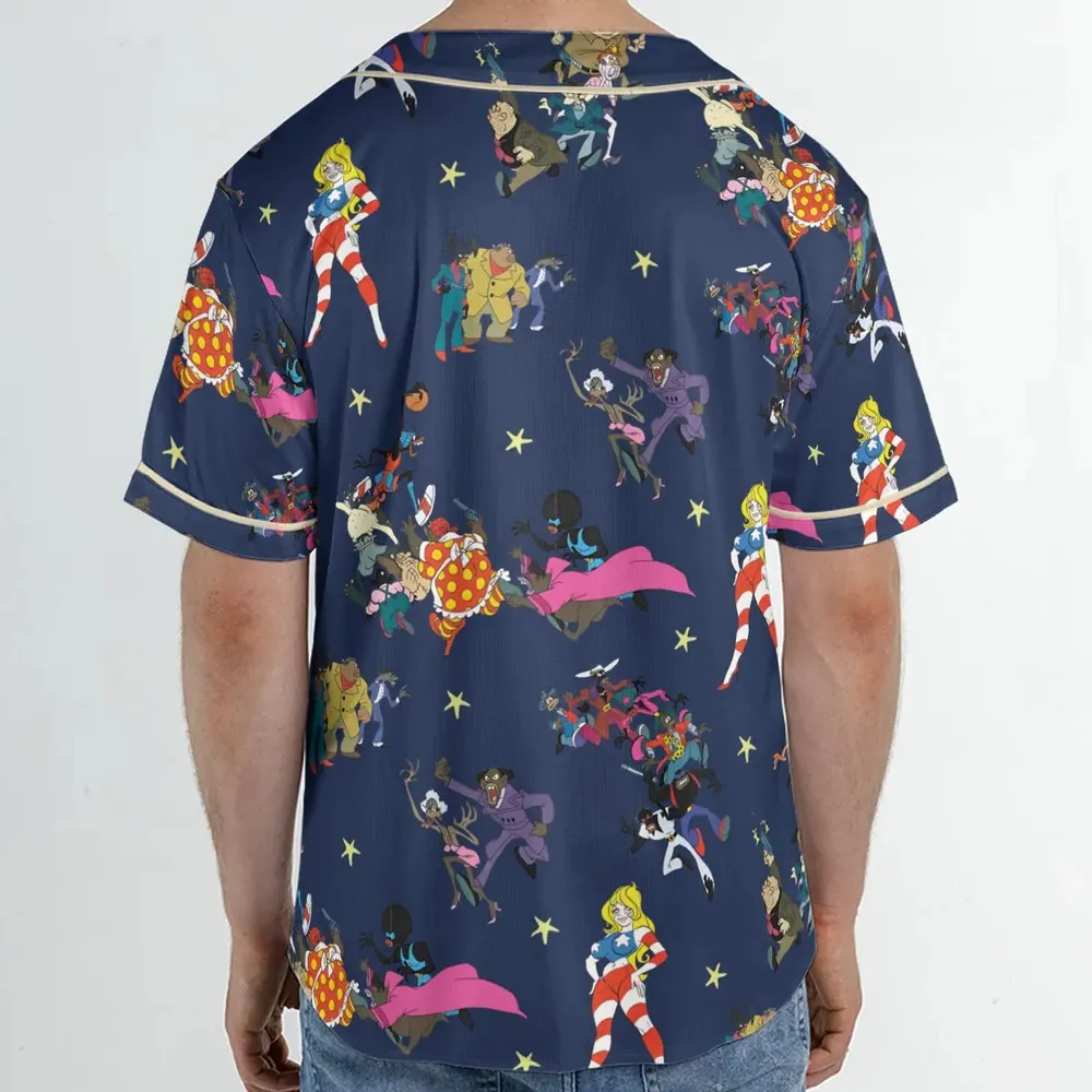 Coonskin Characters Ralph Baskin Unisex Baseball Jersey - 2