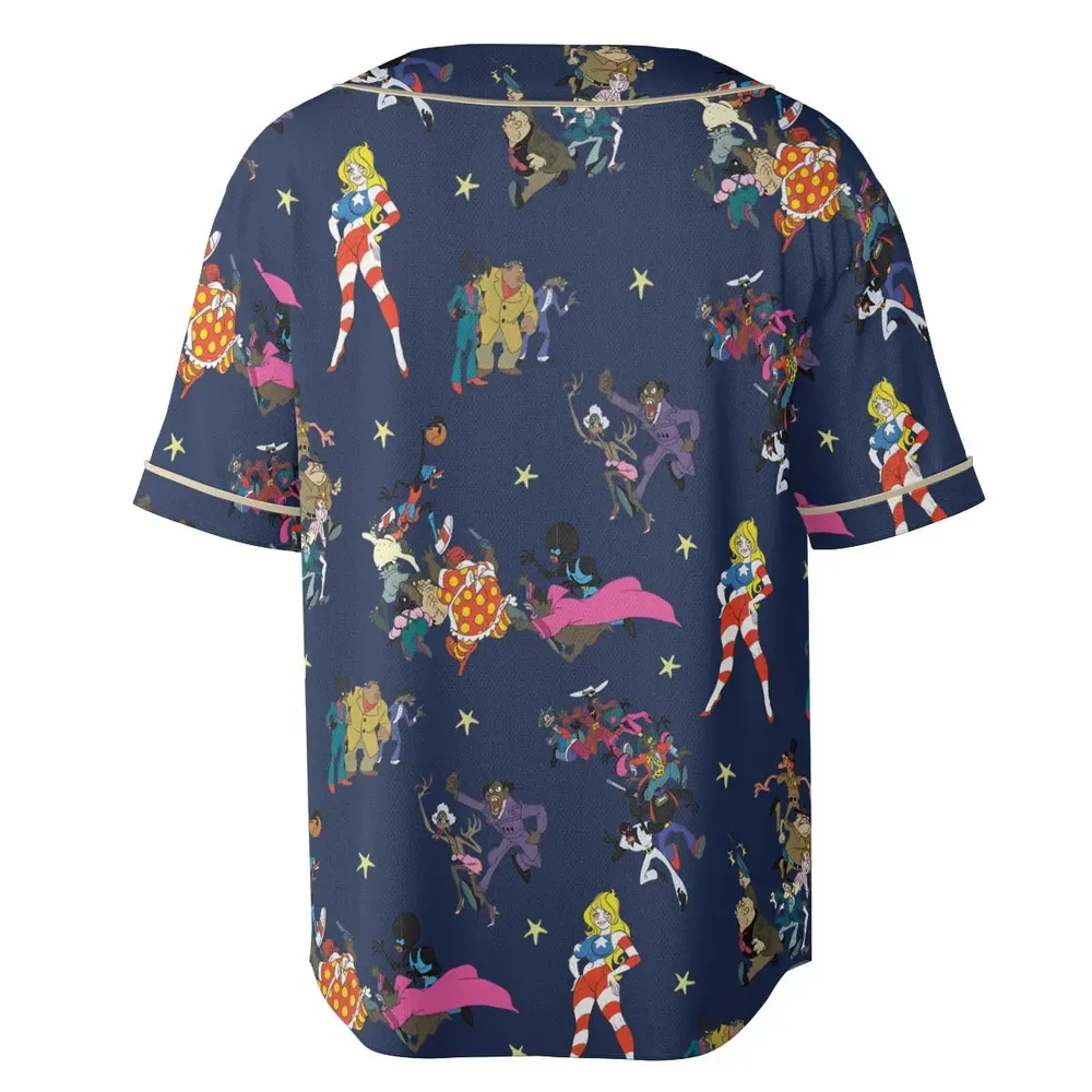 Coonskin Characters Ralph Baskin Unisex Baseball Jersey - 4