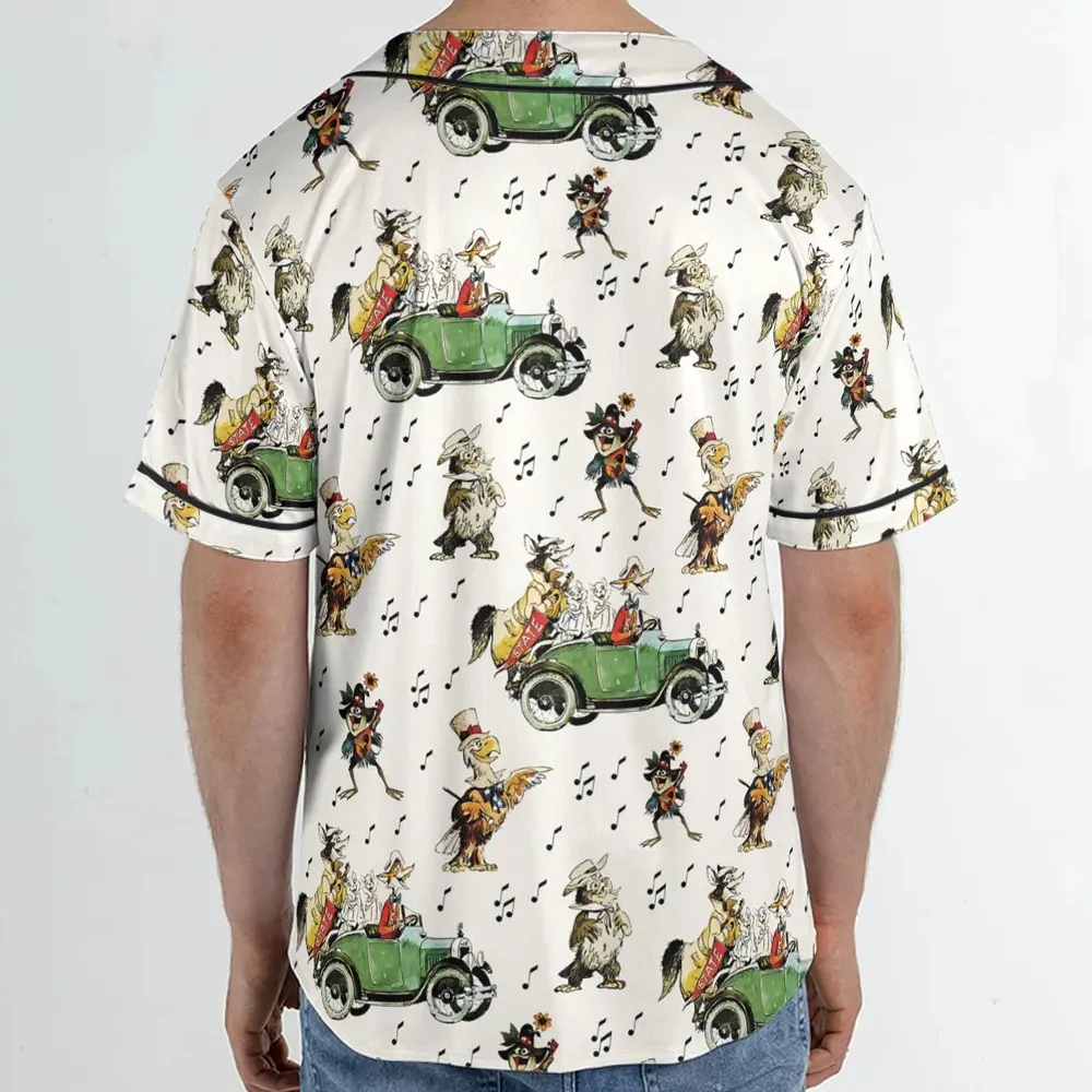 America Sings Characters Unisex Baseball Jersey - 2