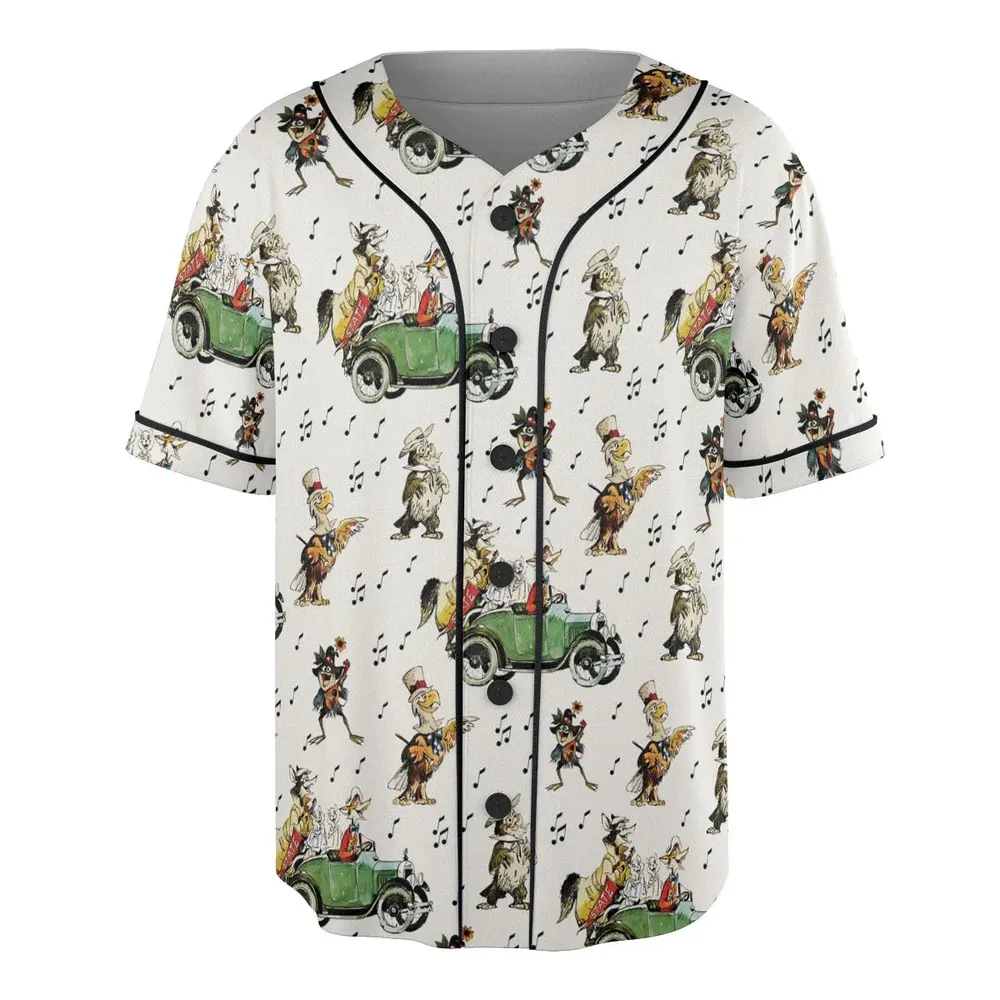 America Sings Characters Unisex Baseball Jersey - 3