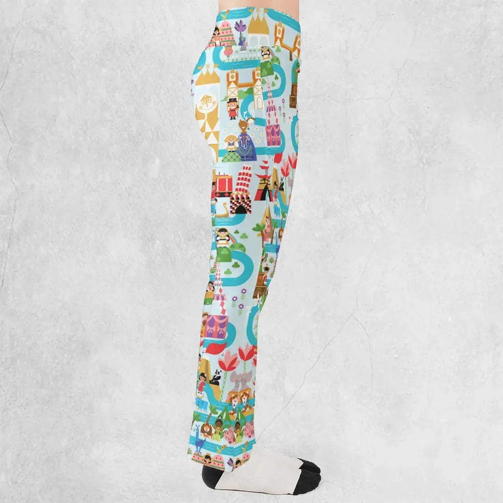 It's Small World Map Flare Leggings - 2