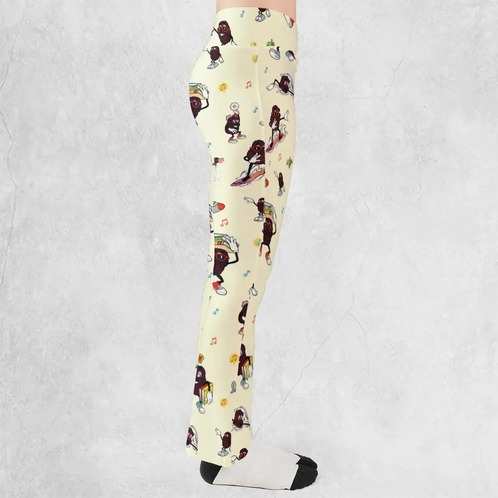 Hardee's california Raisins Mascots Flare Leggings - 2
