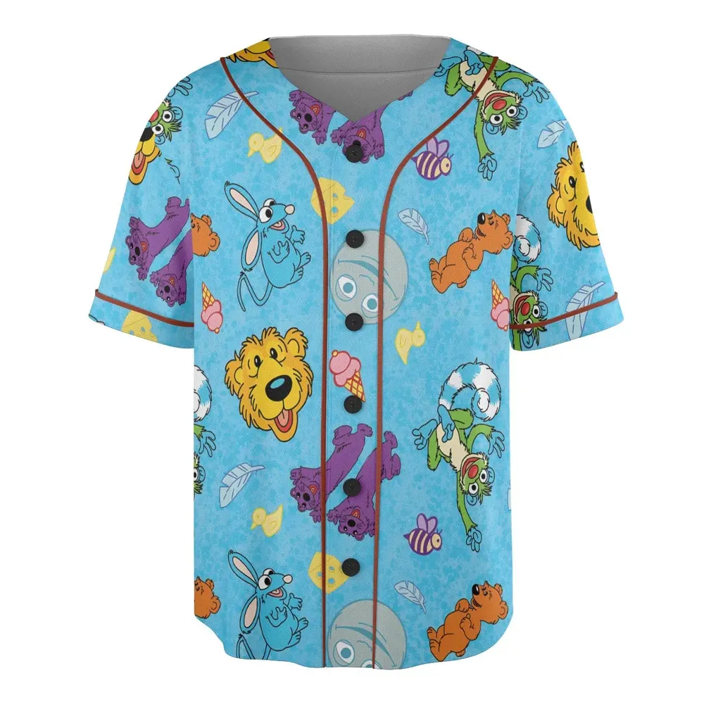 Bear in the Big Blue House Unisex Baseball Jersey - 3