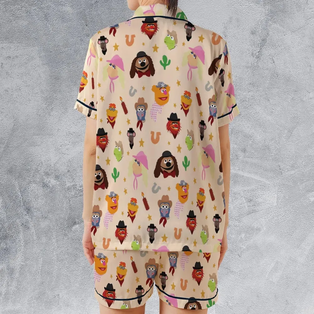 Western Life The Muppet Show Satin Short-Sleeve Pajamas Set - 2
