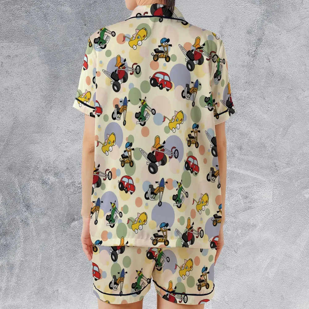Wheelie and the Chopper Bunch Satin Short-Sleeve Pajamas Set - 2