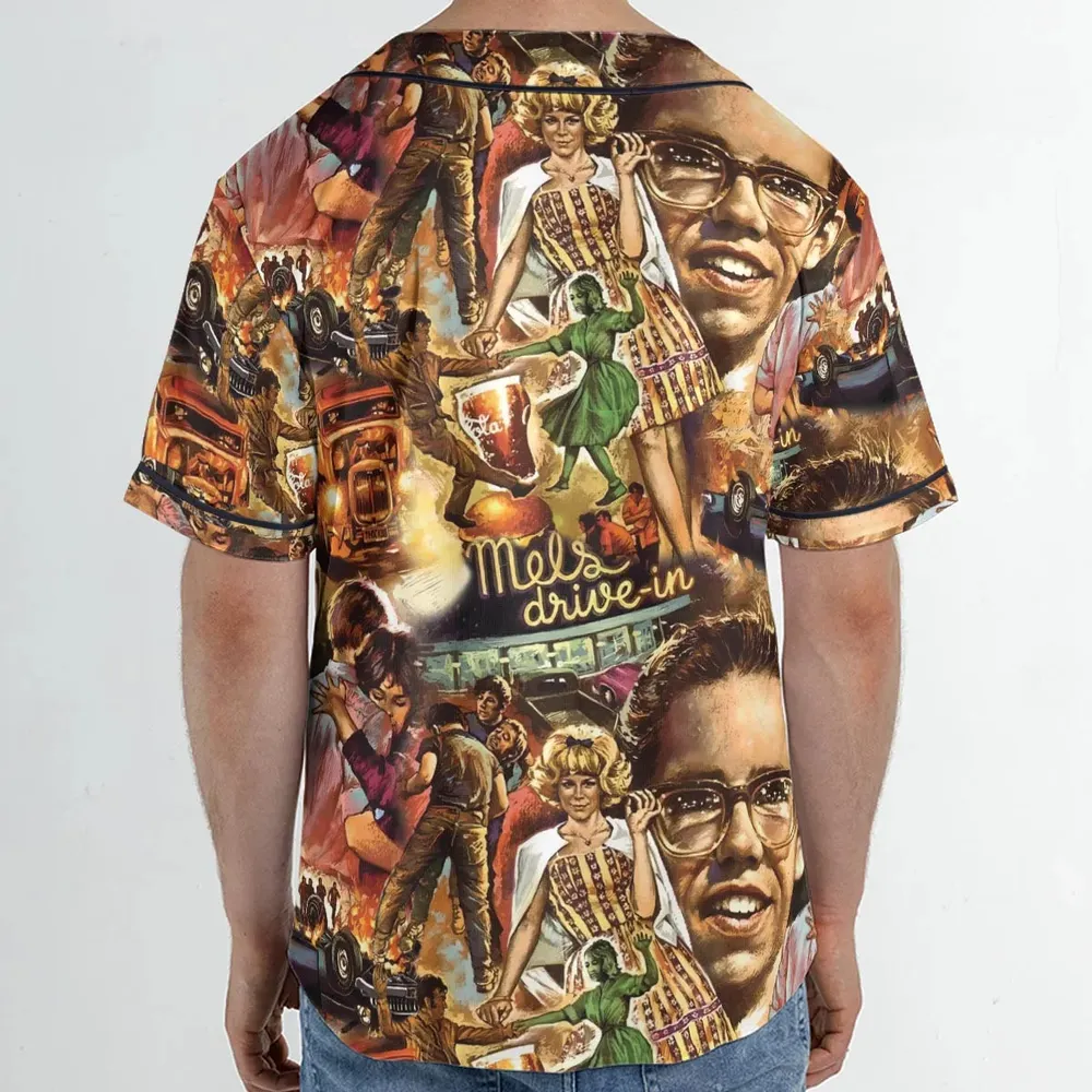 American Graffiti' cast on the movie Unisex Baseball Jersey - 2