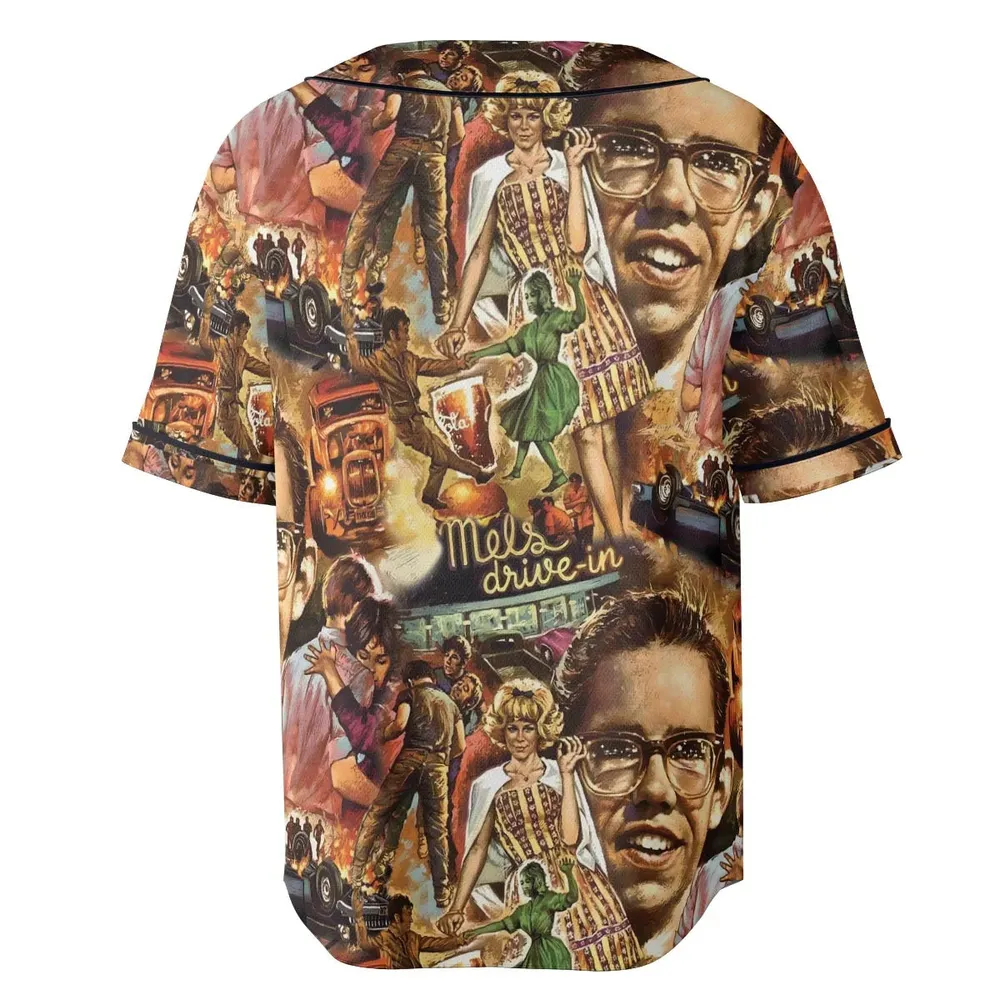 American Graffiti' cast on the movie Unisex Baseball Jersey - 4